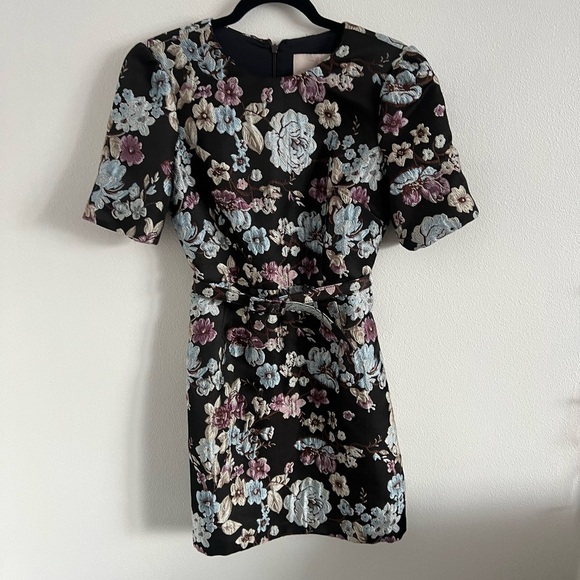 Gal Meets Glam Presley Floral Jacquard Dress, size 2 - Picture 2 of 5